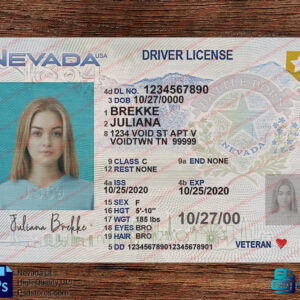 Nevada Driving License PSD Template