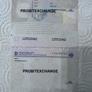 ORIGINAL GERMAN RESIDENCE PERMIT
